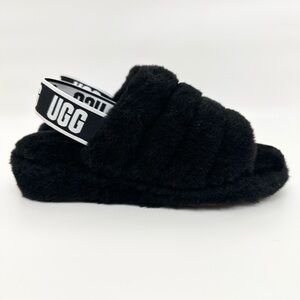 UGG Fluff Yeah Slide Sandal Women’s Size 6 Black